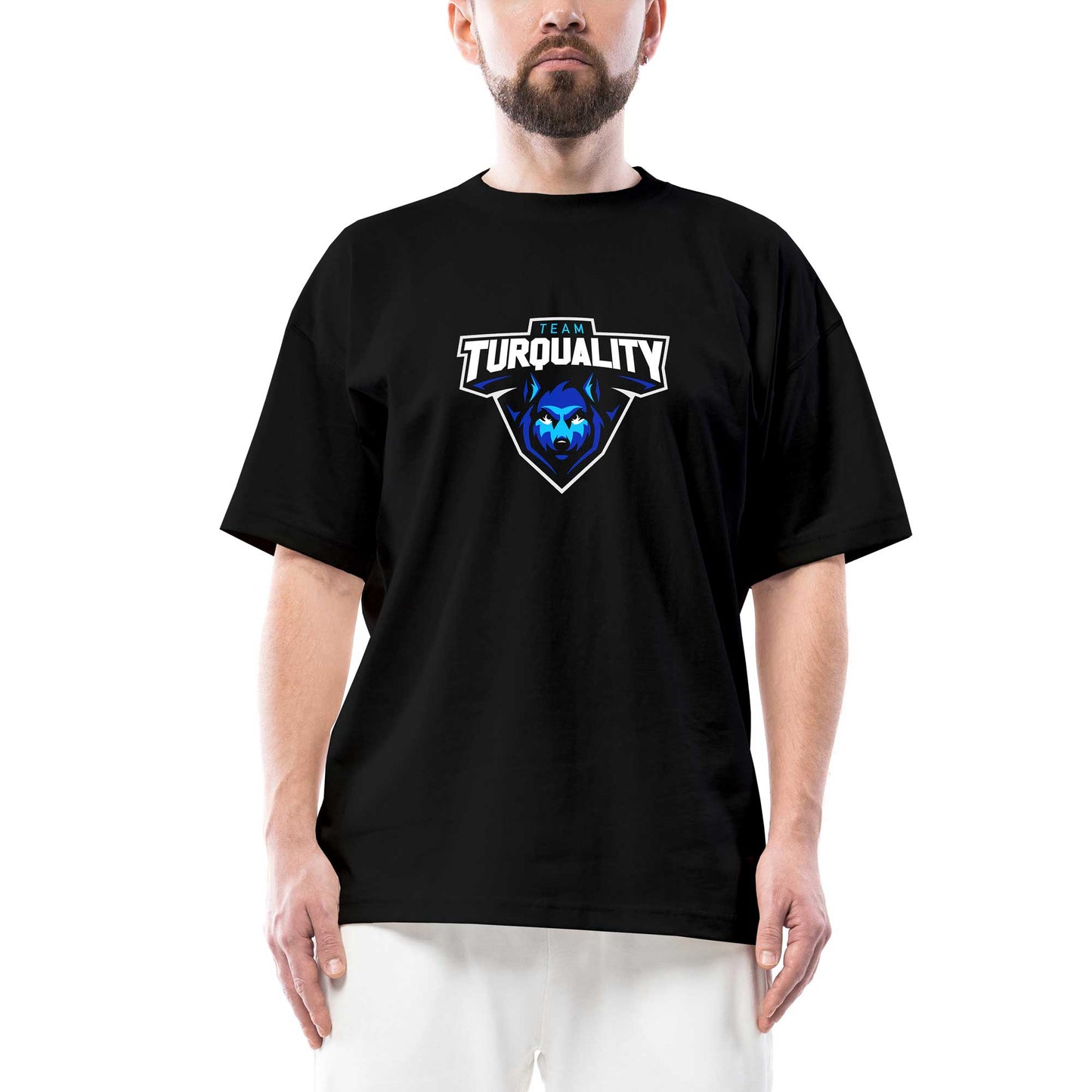Turquality Oversize Siyah Tişört