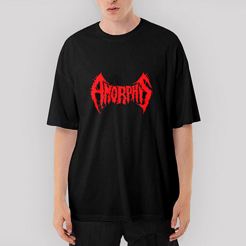 Amorphis Oversize Siyah Tişört