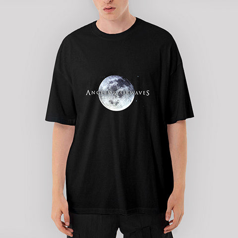 Angels and Airwaves Moon Oversize Siyah Tişört