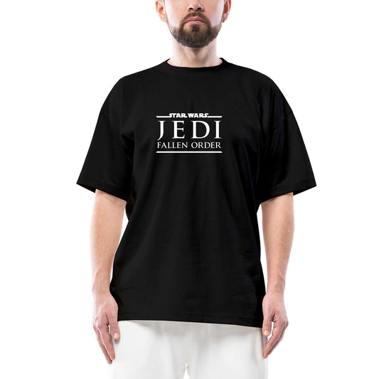 Star Wars Jedi Fallen Order Oversize Siyah Tişört
