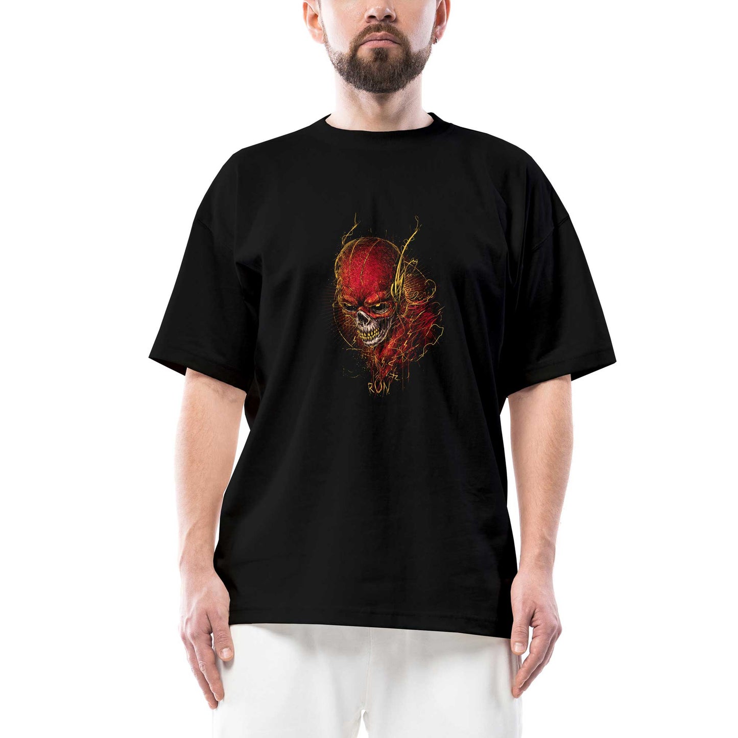 Flash Hunter Zolomon Oversize Siyah Tişört