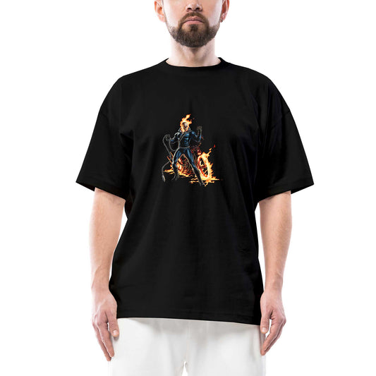 Ghost Rider The Laugh of the Dead Oversize Siyah Tişört