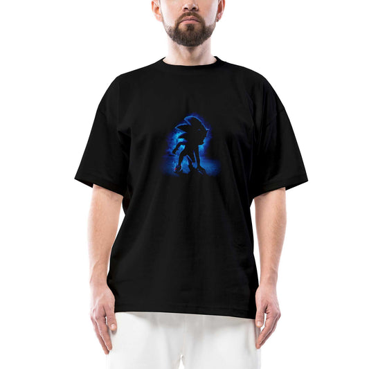 Sonic the Hedgehog Oversize Siyah Tişört