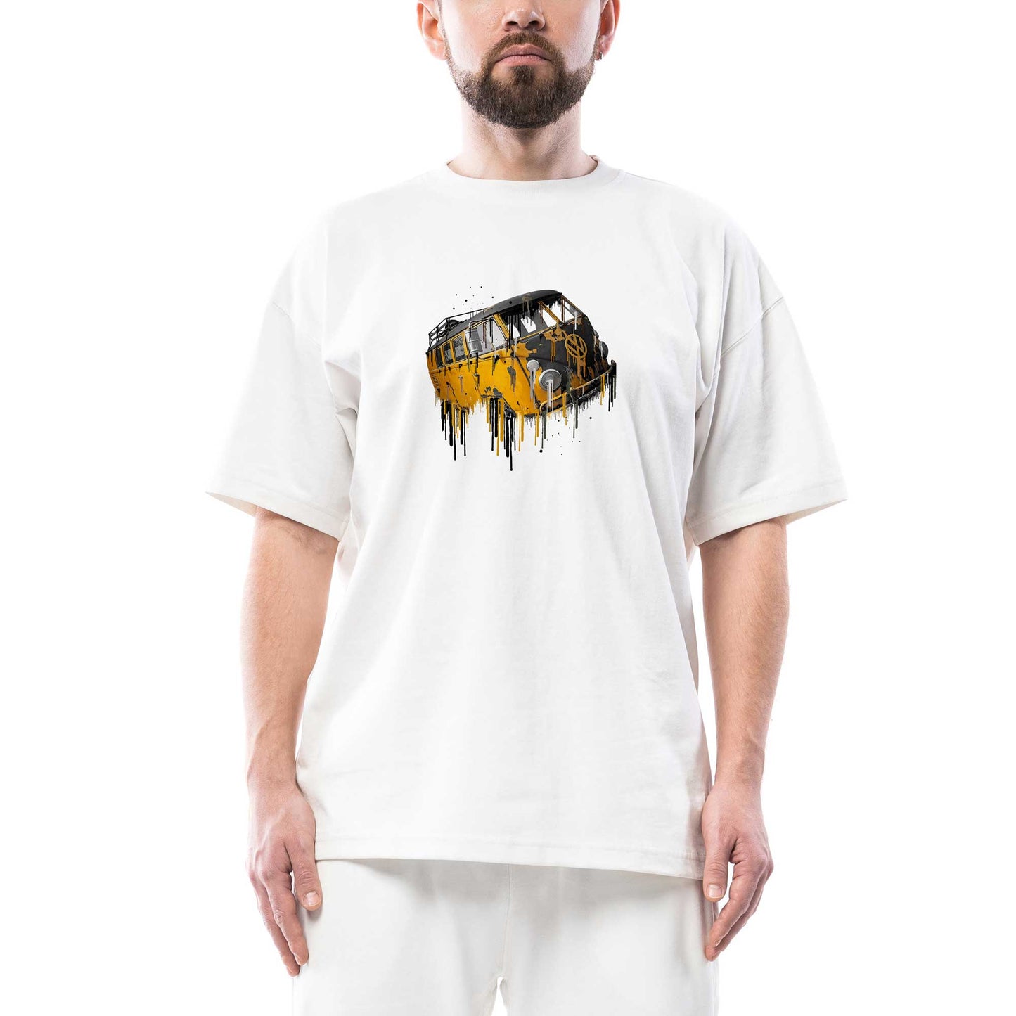 Awesome VDub Camper Oversize Beyaz Tişört