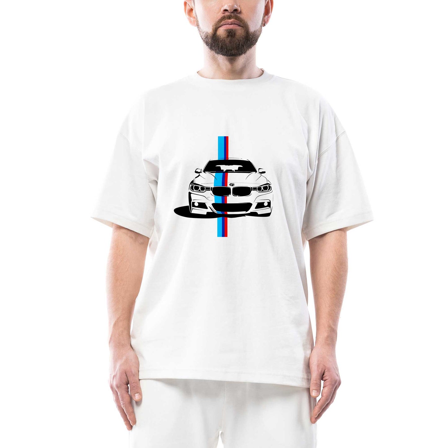 BMW M3 Oversize Beyaz Tişört