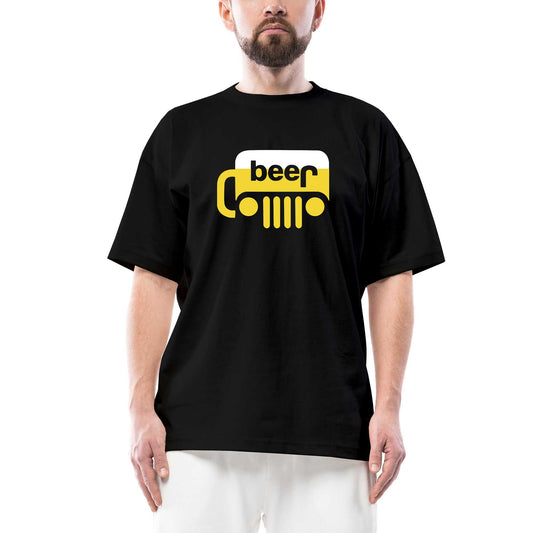 Jeep Beej Oversize Siyah Tişört