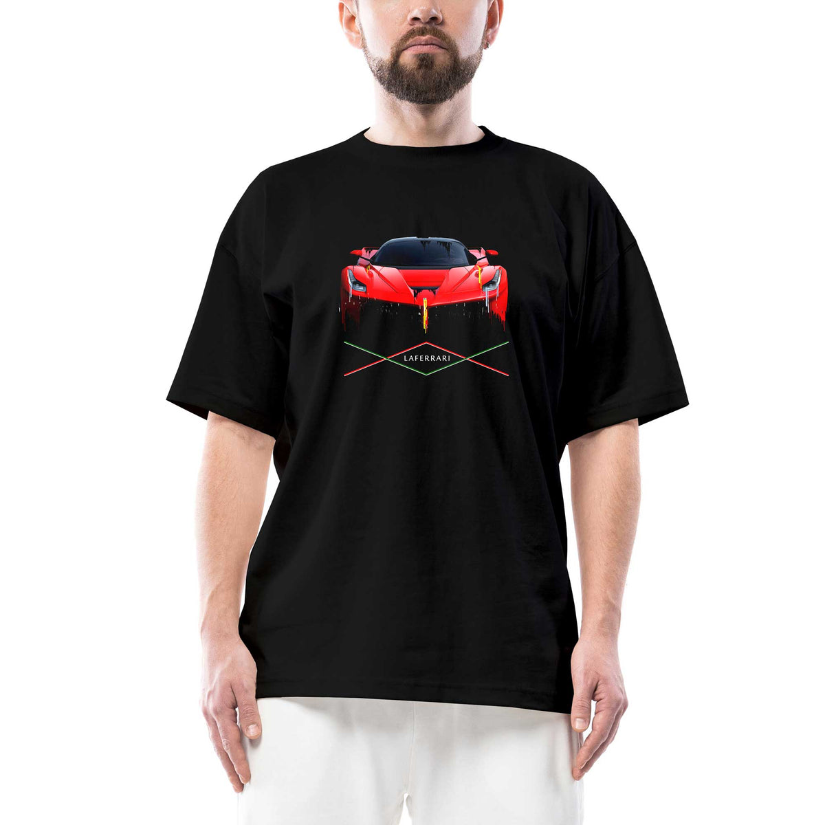 LaFerrari Oversize Siyah Tişört