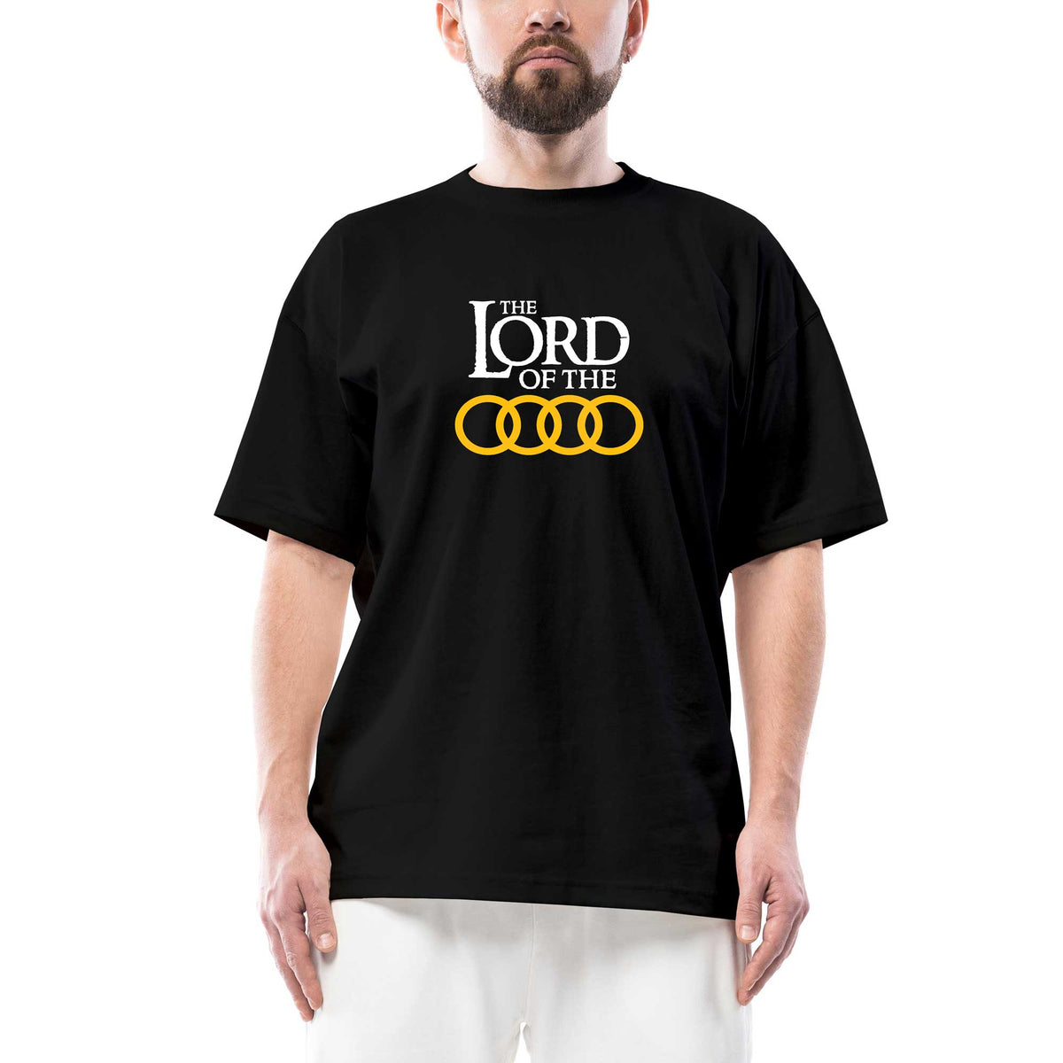 Lord Of The Audi Oversize Siyah Tişört
