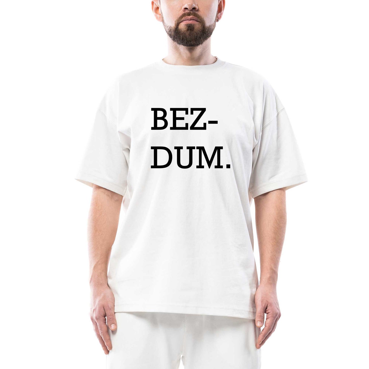 Bezdum Oversize Beyaz Tişört