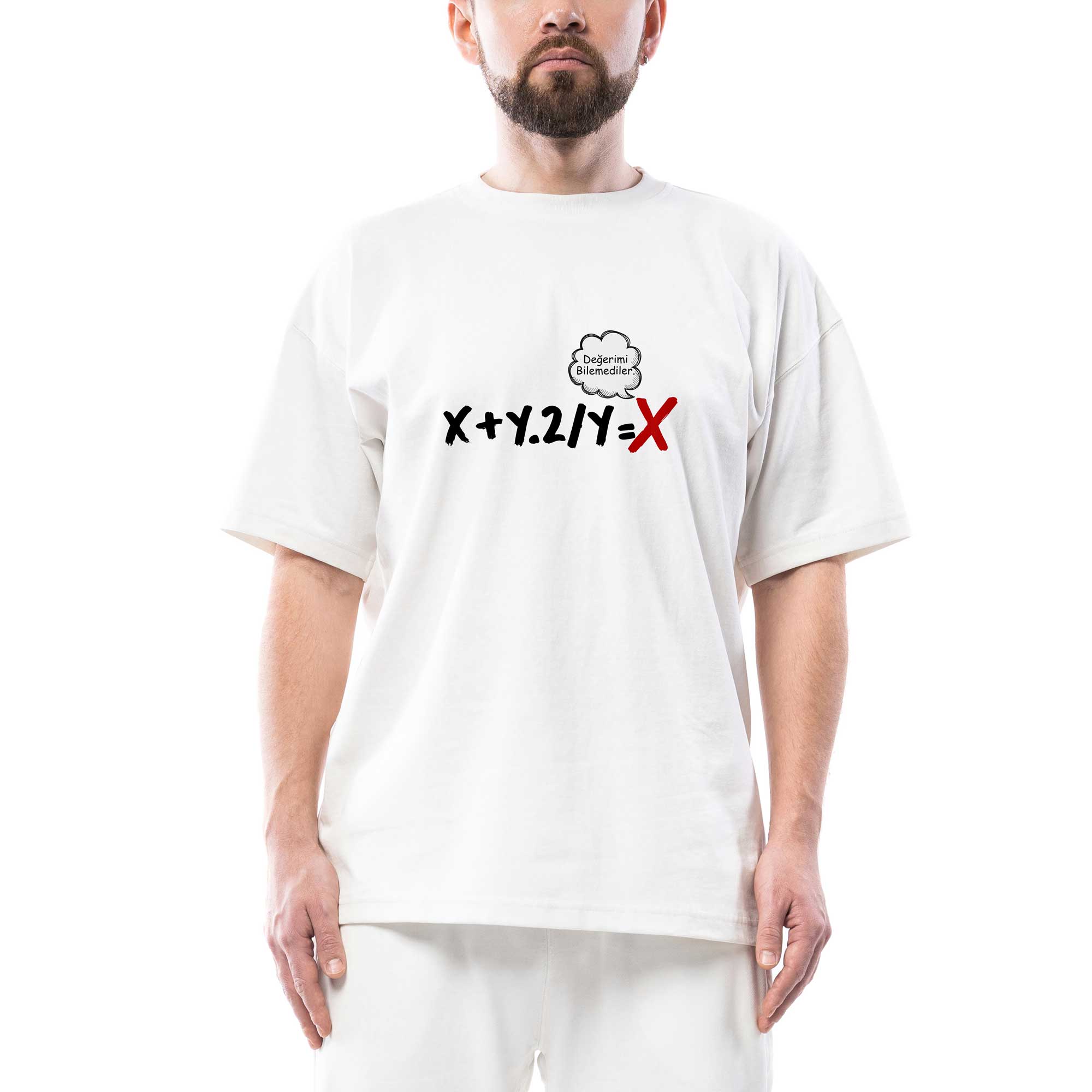 Kanye West Yeezus Beyaz Oversize Tişört | Zepplin Giyim – Zepplingiyim
