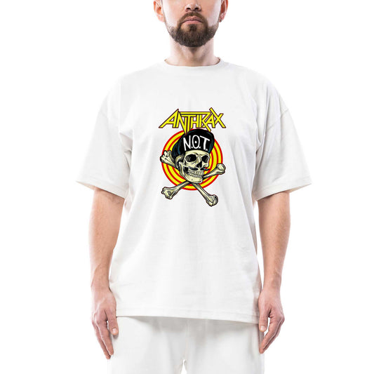 Anthrax Not Oversize Beyaz Tişört