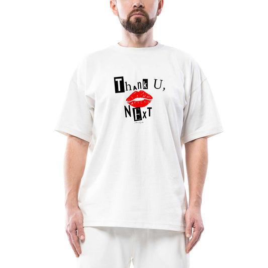 Ariana Grande Thank u Next Oversize Beyaz Tişört