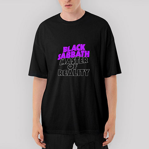 Black Sabbath Master of Reality Oversize Siyah Tişört