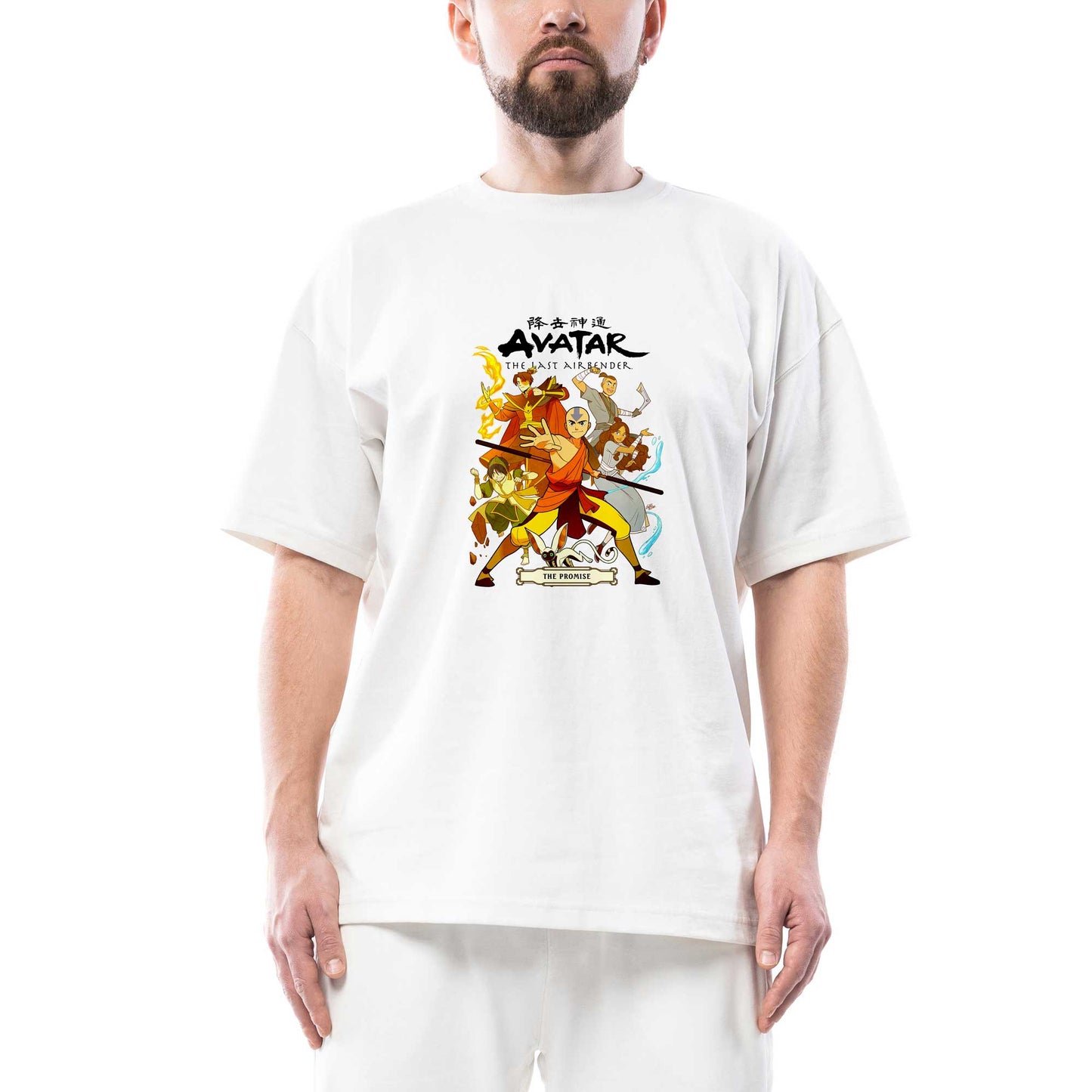 Avatar The Last Airbender The Promise Oversize Beyaz Tişört