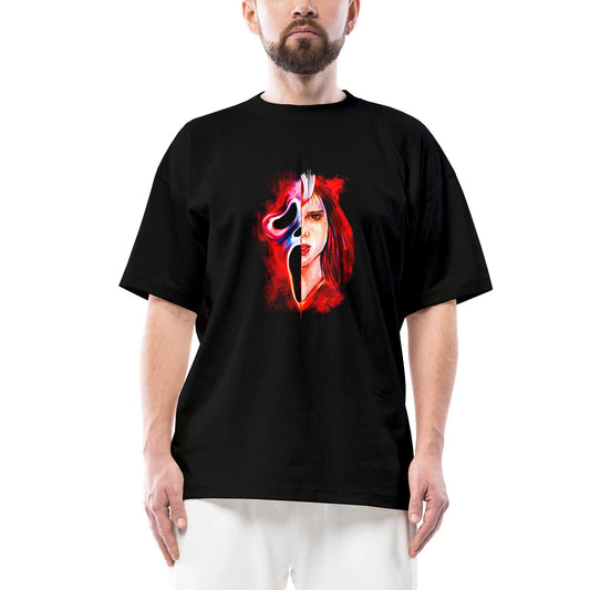 Scream Blood Oversize Siyah Tişört