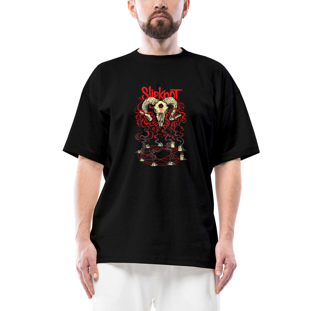 Slipknot Devil Oversize Siyah Tişört