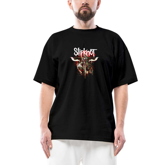 Slipknot Lowa Oversize Siyah Tişört