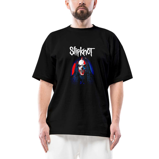 Slipknot Mick Thomson Face Oversize Siyah Tişört