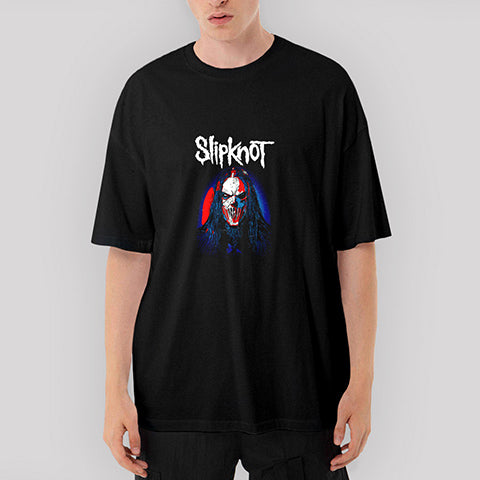 Slipknot Mick Thomson Face Oversize Siyah Tişört