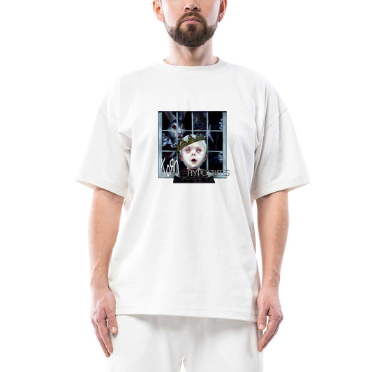 Korn Hypocrites Oversize Beyaz Tişört