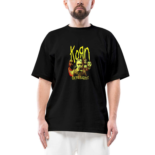 Korn Untouchables Oversize Siyah Tişört