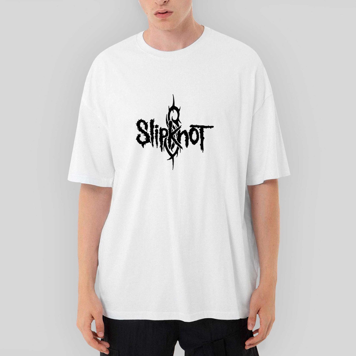 Slipknot X Ball Oversize Beyaz Tişört