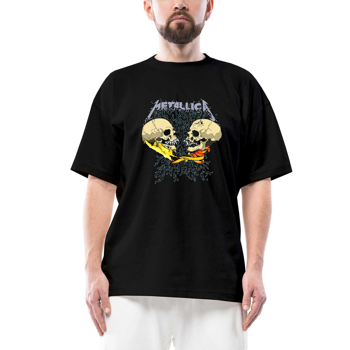 Metallica Sad But True Oversize Siyah Tişört