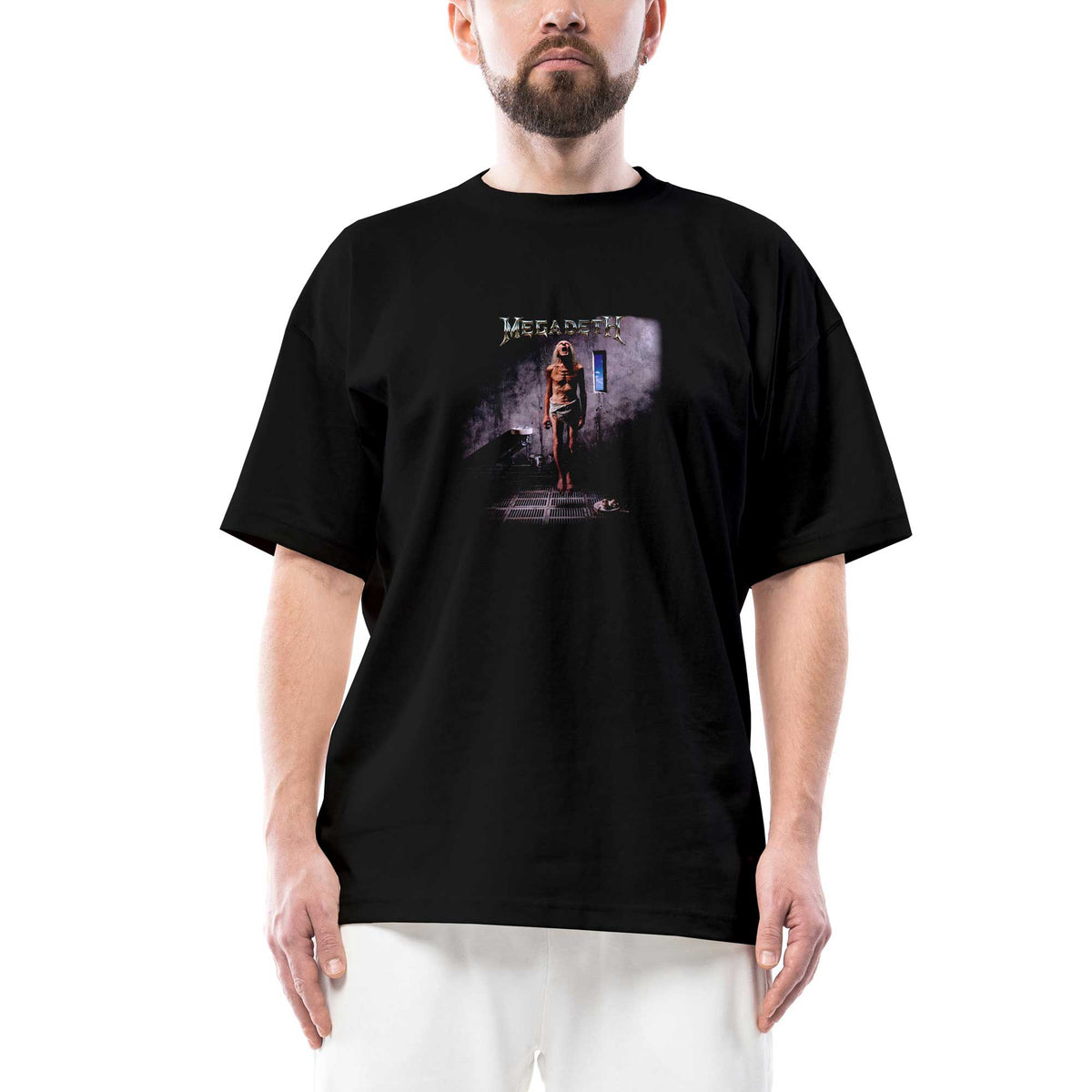 Megadeth Countdown to Extinction siyah oversize tişört