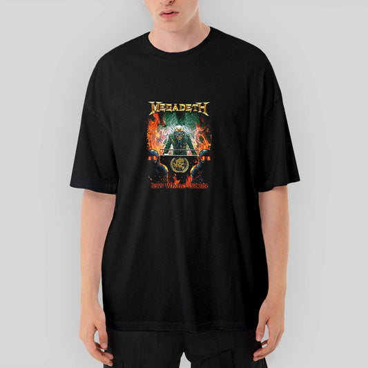 Megadeth New Order World Oversize Siyah Tişört