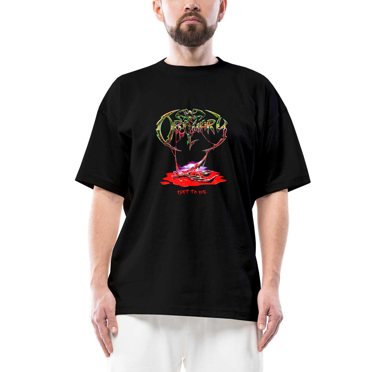Obituary Life To Die Oversize Siyah Tişört