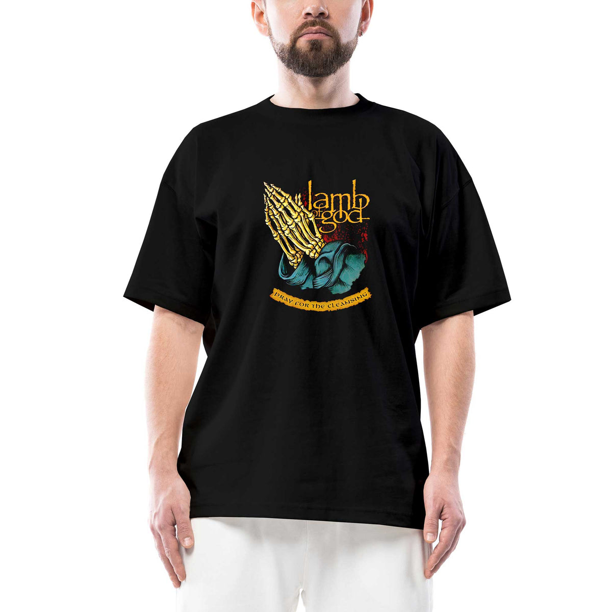 Lamb Of God Dray For The Cleansing Oversize Siyah Tişört
