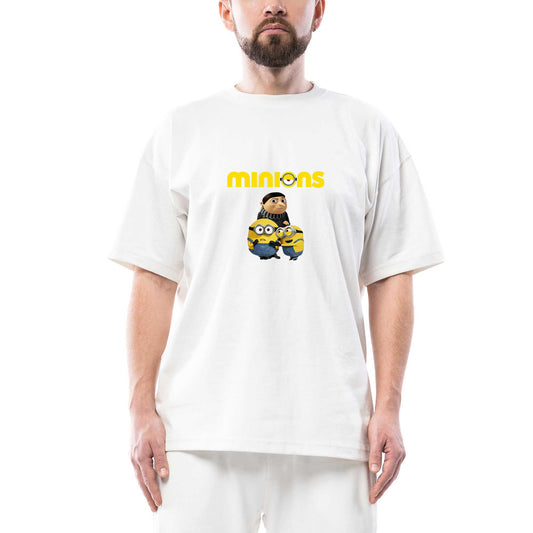 Minions Team Oversize Siyah Tişört