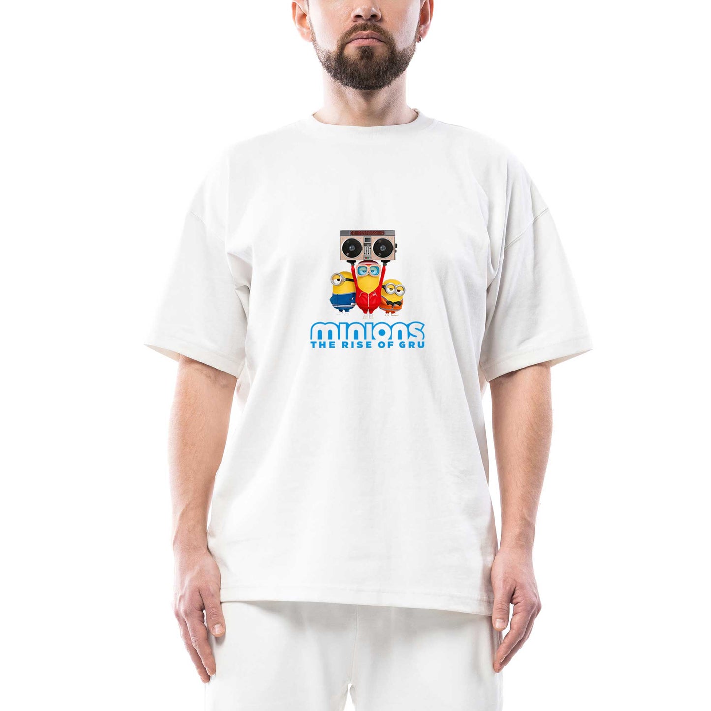 Minions The Rise Of Gru Oversize Siyah Tişört
