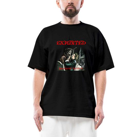 The Exploited Death Before Dishonour Oversize Siyah Tişört
