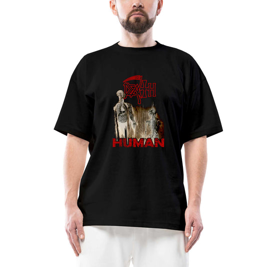Death Human Oversize Siyah Tişört
