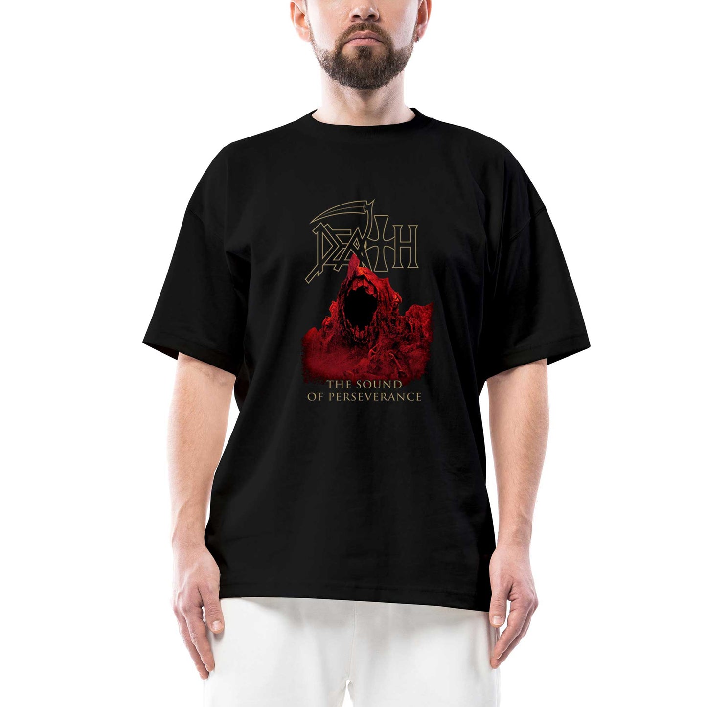 Death The Sound of Perseverance 2 Oversize Siyah Tişört