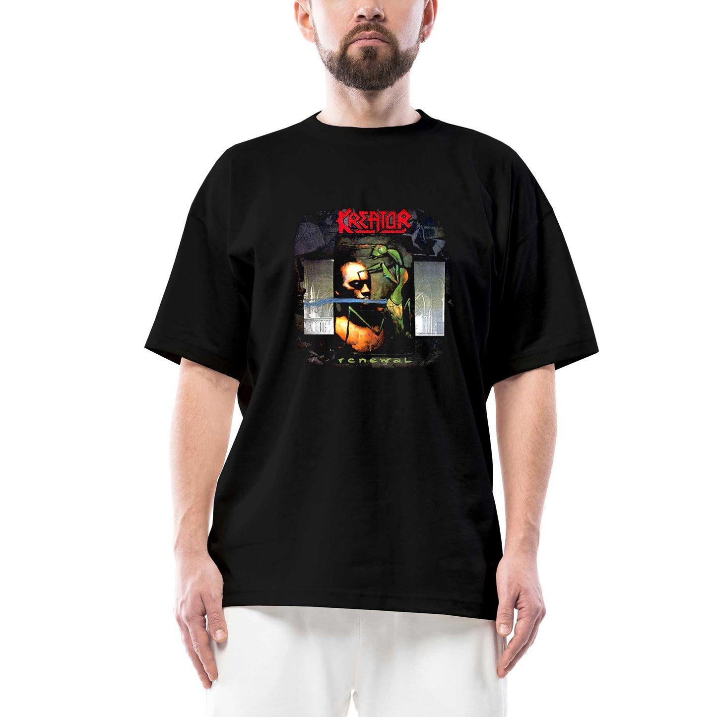 Kreator Renewal Oversize Siyah Tişört