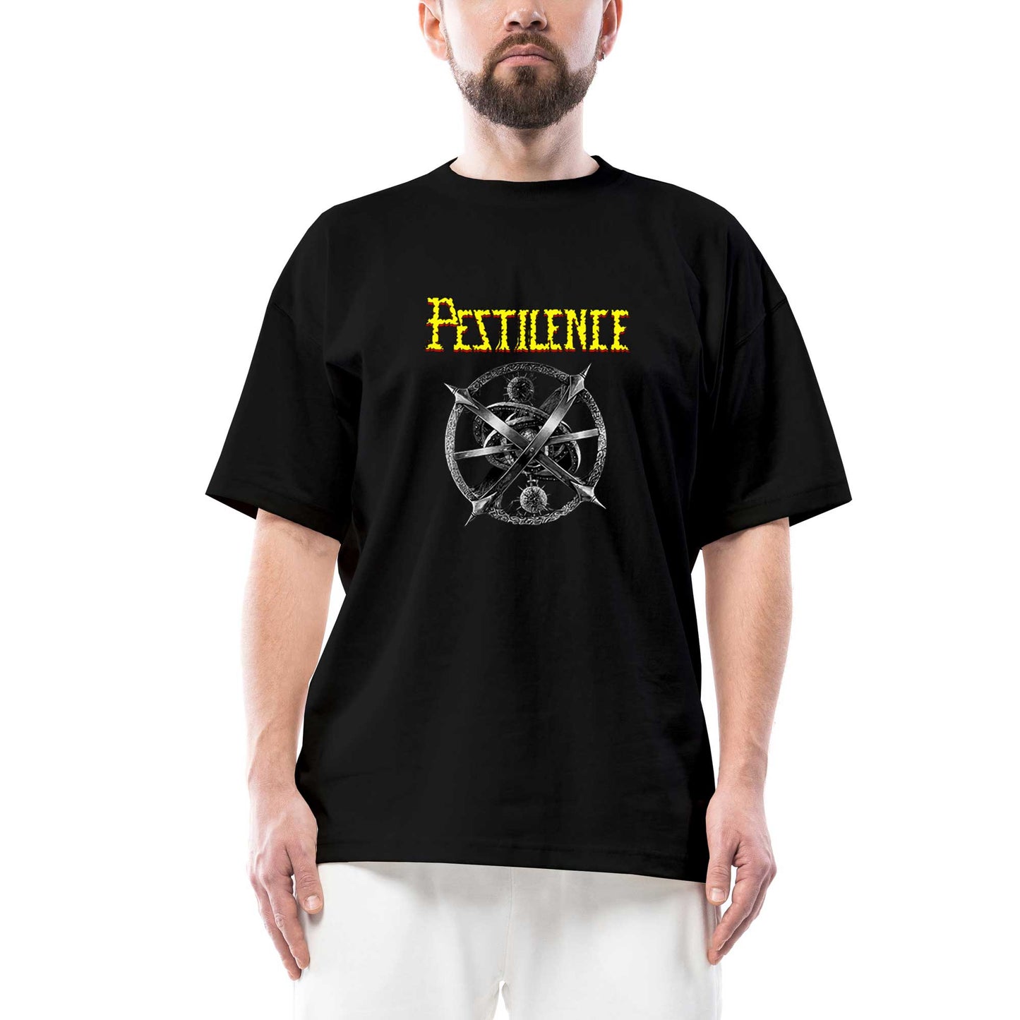Pestilence Testimony Of The Ancients Oversize Siyah Tişört