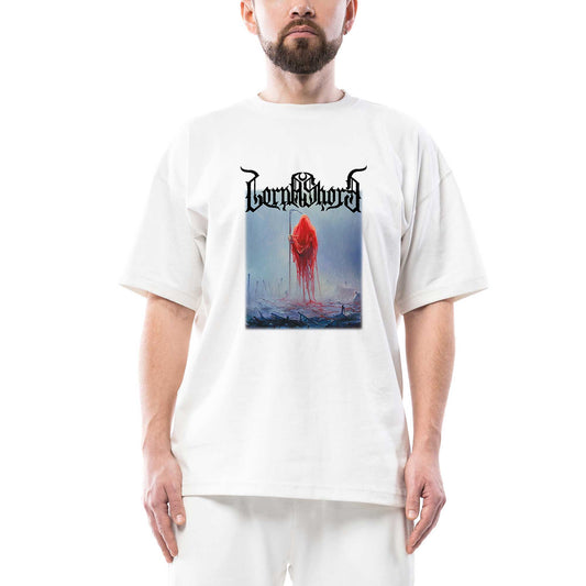 Lorna Shore And I Return To Nothingness Oversize Beyaz Tişört