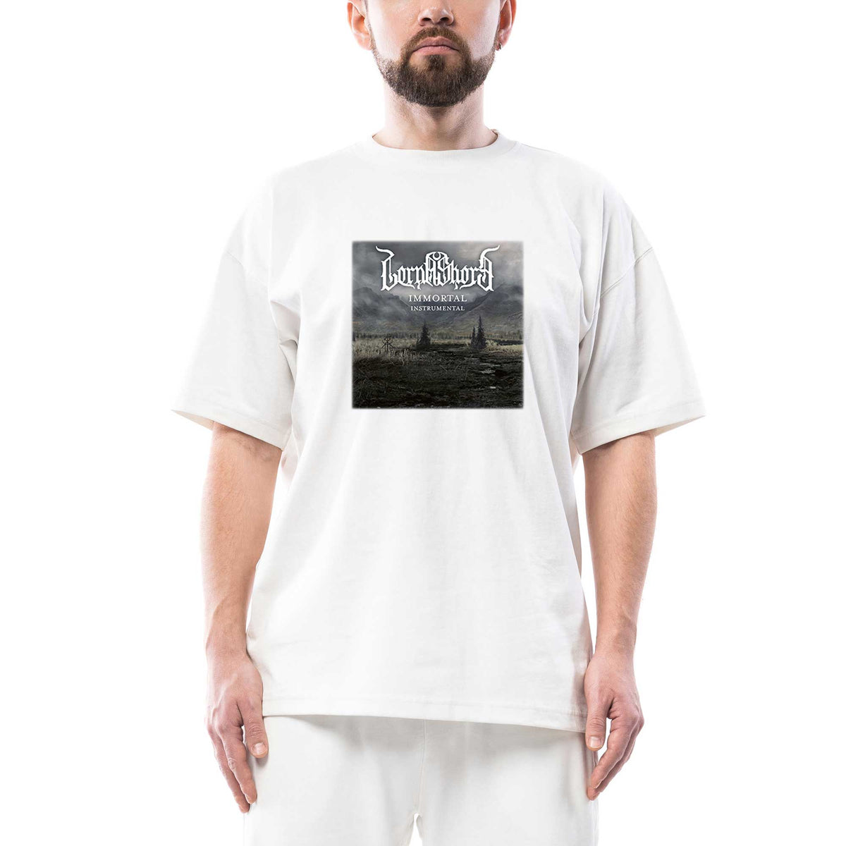 Lorna Shore İmmortal İnstrumental Oversize Siyah Tişört