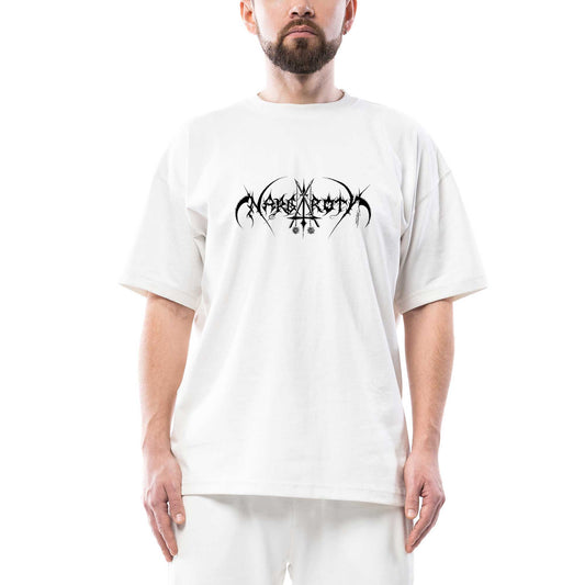 Nargaroth Logo Oversize Beyaz Tişört