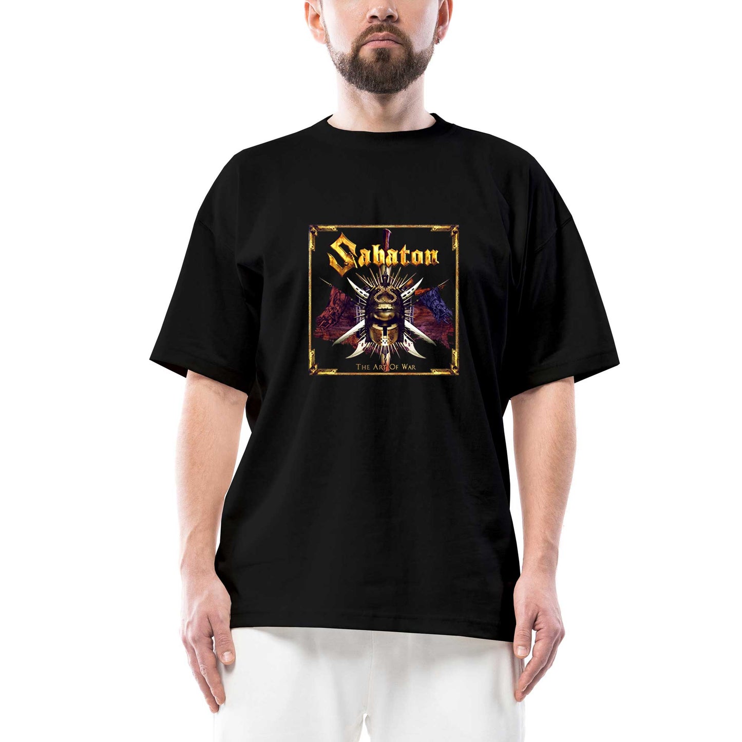 Sabaton The Art of War Oversize Siyah Tişört