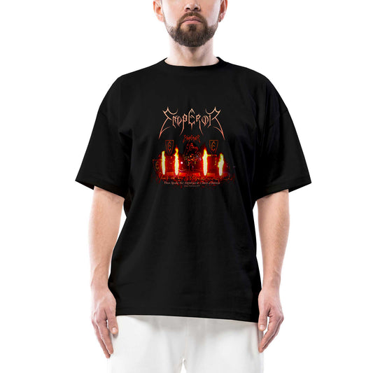 Emperor Live İnferno Oversize Siyah Tişört