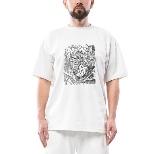 Emperor Band Essential Oversize Beyaz Tişört