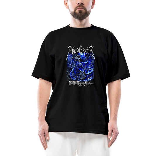 Emperor In the Nightside Eclipse Oversize Siyah Tişört