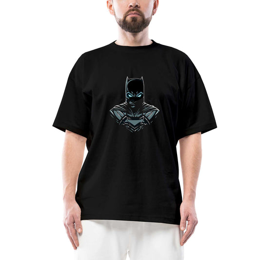 Batman Head Oversize Siyah Tişört