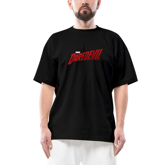 DareDevil Logo Oversize Siyah Tişört