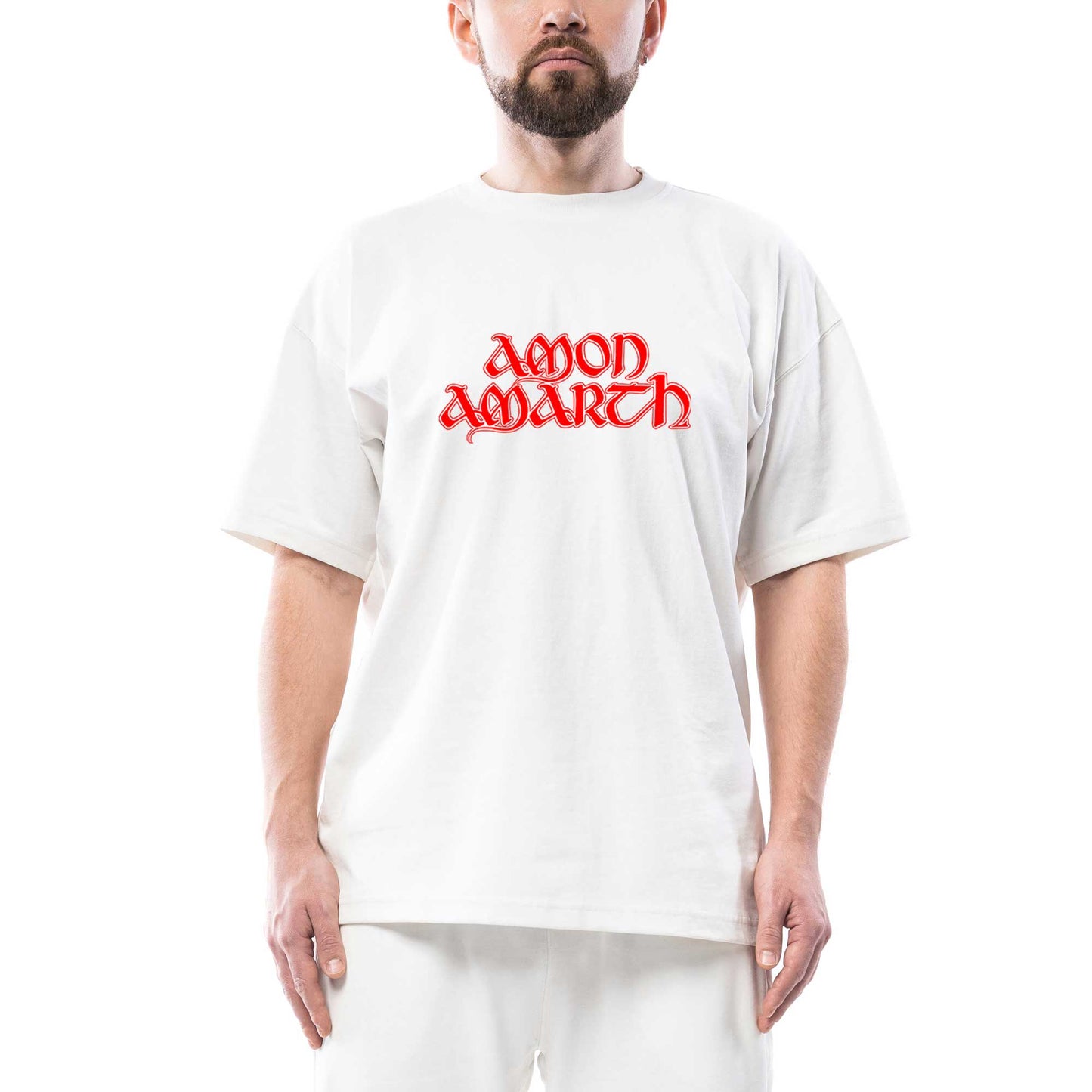 Amon Amarth Logo Classic Oversize Siyah Tişört
