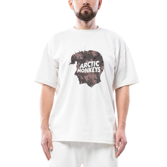 Arctic Monkeys Head Oversize Beyaz Tişört