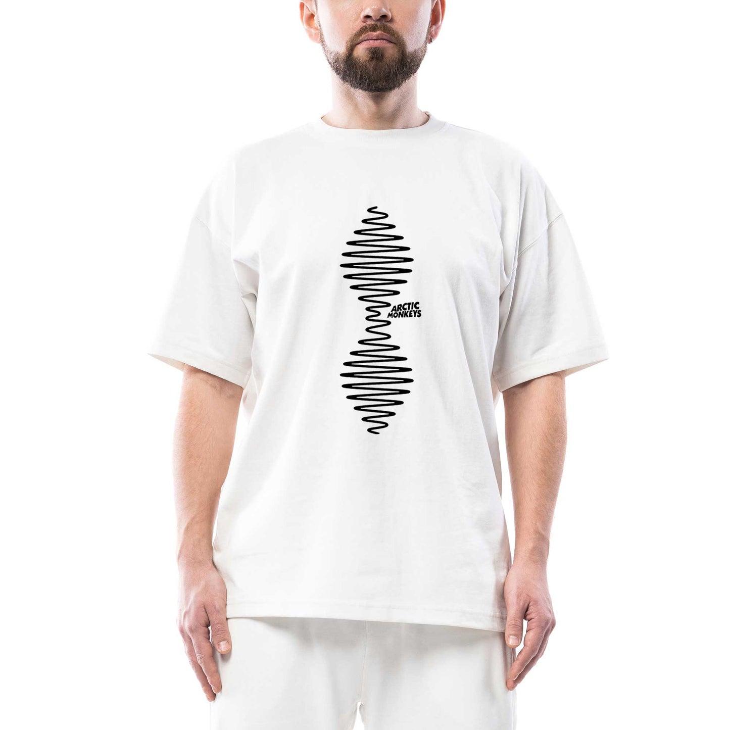 Arctic Monkeys Wave Oversize Beyaz Tişört